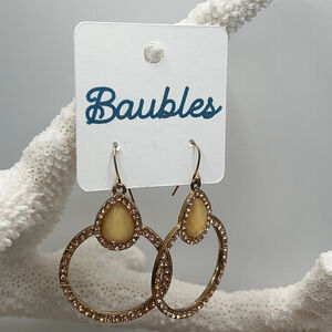 Baubles Austian Crystal Statement Earrings Gold
